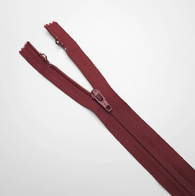 Fermeture éclair YKK | Fermeture à spirale en nylon | N° 2 | 19.5 cm | ZIP1045 - ZIP1048