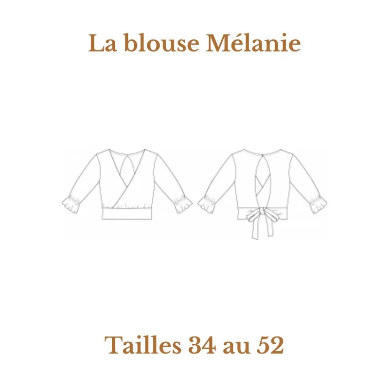 PATRON DE COUTURE PDF | La blouse Mélanie | Cha’Coud | FRANÇAIS SEULEMENT