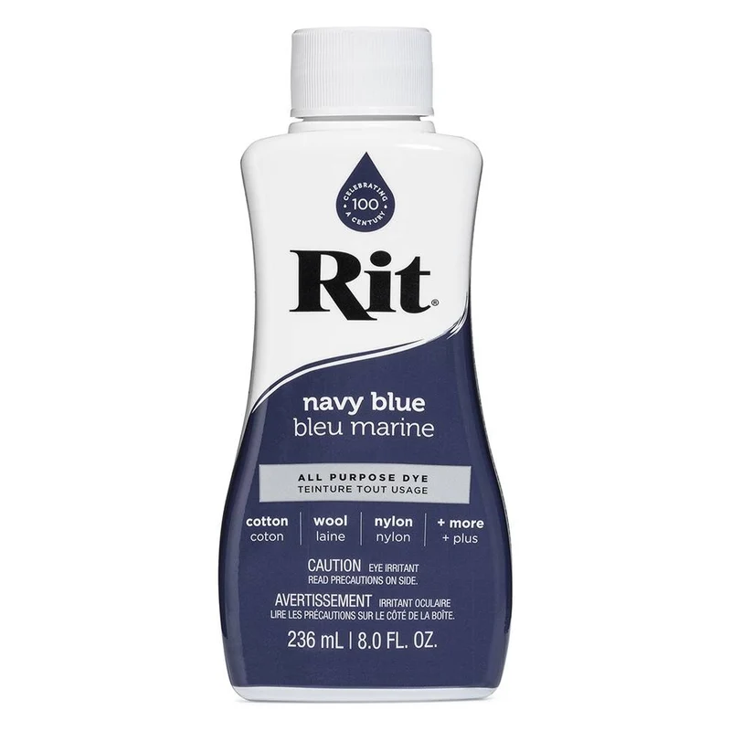 RIT All Purpose | Teinture liquide tout usage | Bleu Marine | 236 ml (8 oz)