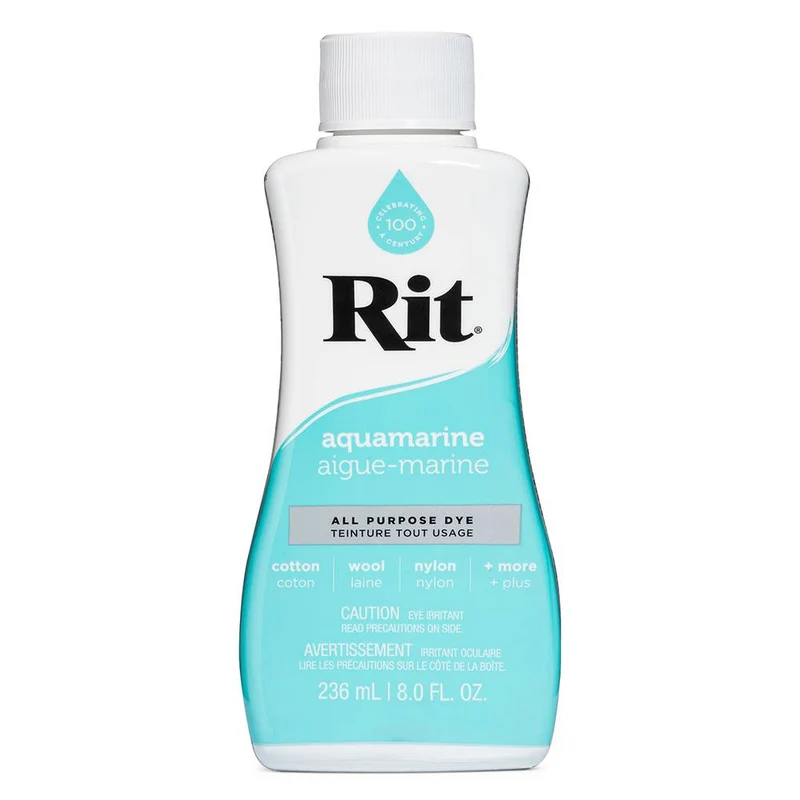 RIT All Purpose | Teinture liquide tout usage | Aigue-Marine | 236 ml (8 oz)