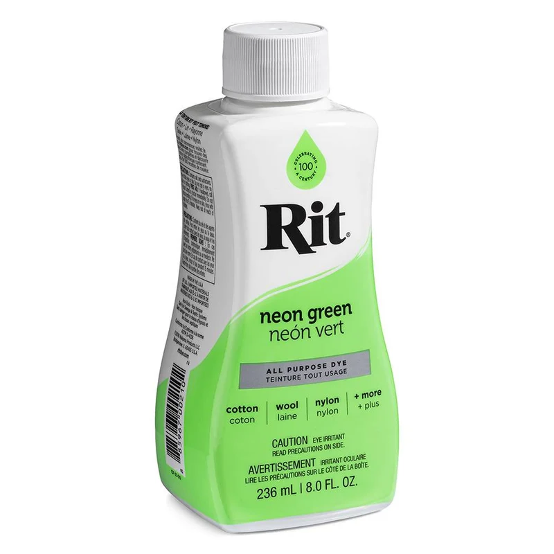 Teinture liquide tout usage RIT | Vert Fluo | 236 ml (8 oz)