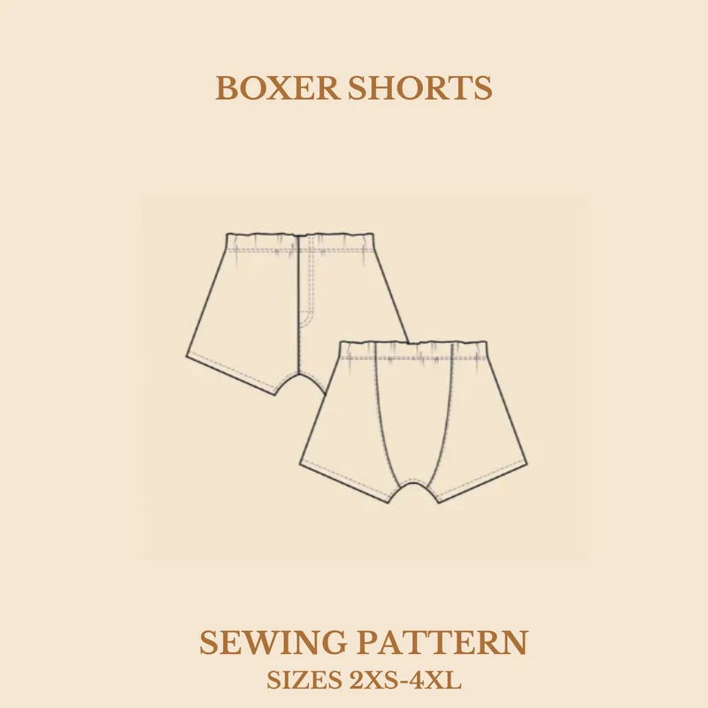 Patron de couture PDF | Boxer | Unisexe | Wardobe by Me