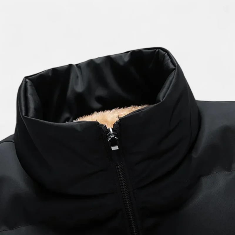 Victor Gilet Homme en Laine – Gilet d’Hiver en Laine d’Agneau avec Doublure Polaire Douce & Coupe Décontractée