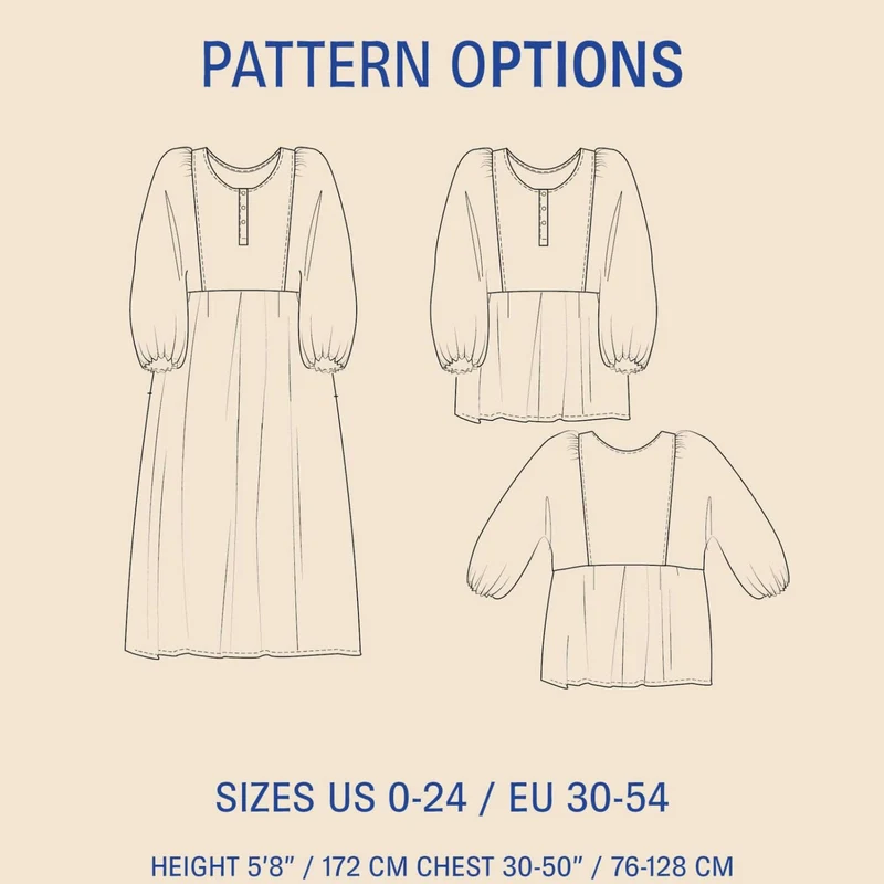 Patron de couture PDF | Robe Balka | Wardrobe by Me