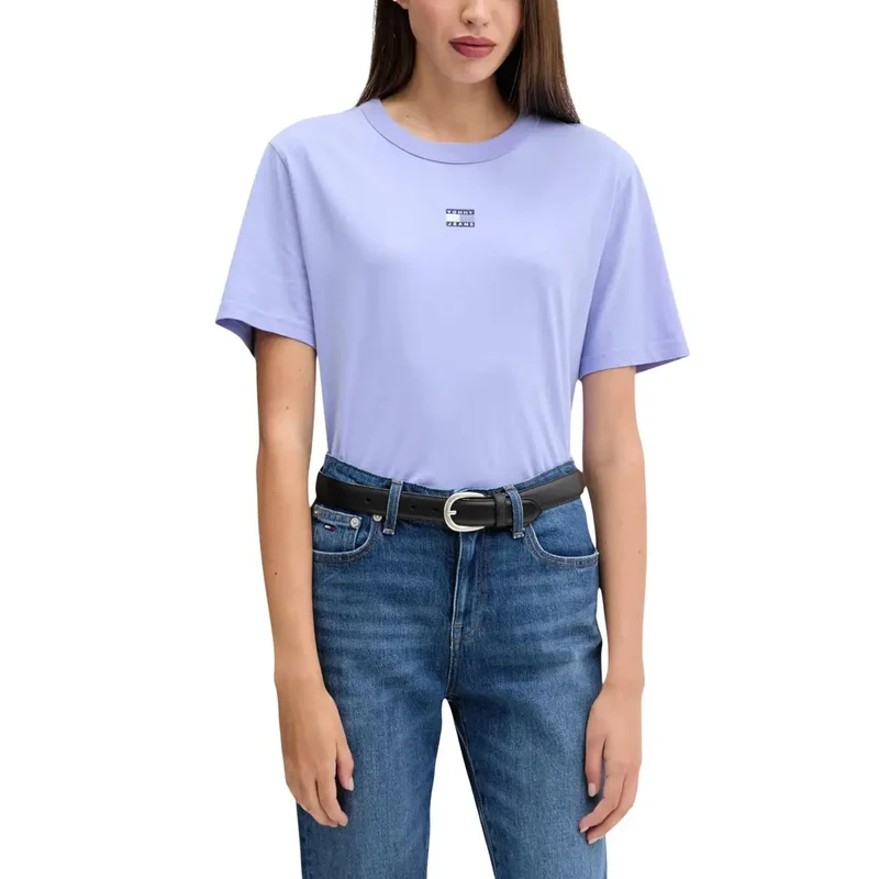 Tommy Hilfiger Jeans T-shirt en coton biologique bleu pour femme