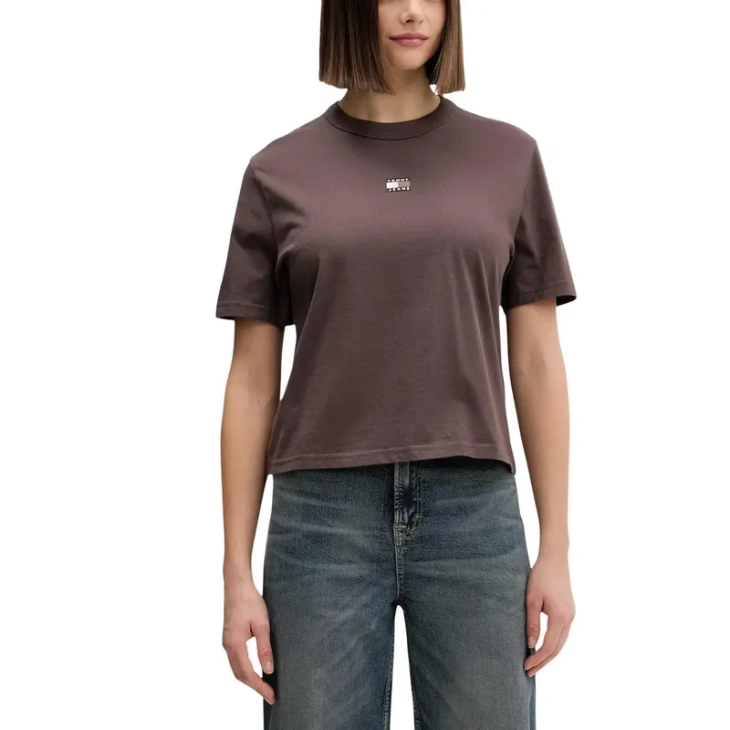 Tommy Hilfiger Jeans T-shirt en coton biologique bleu pour femme
