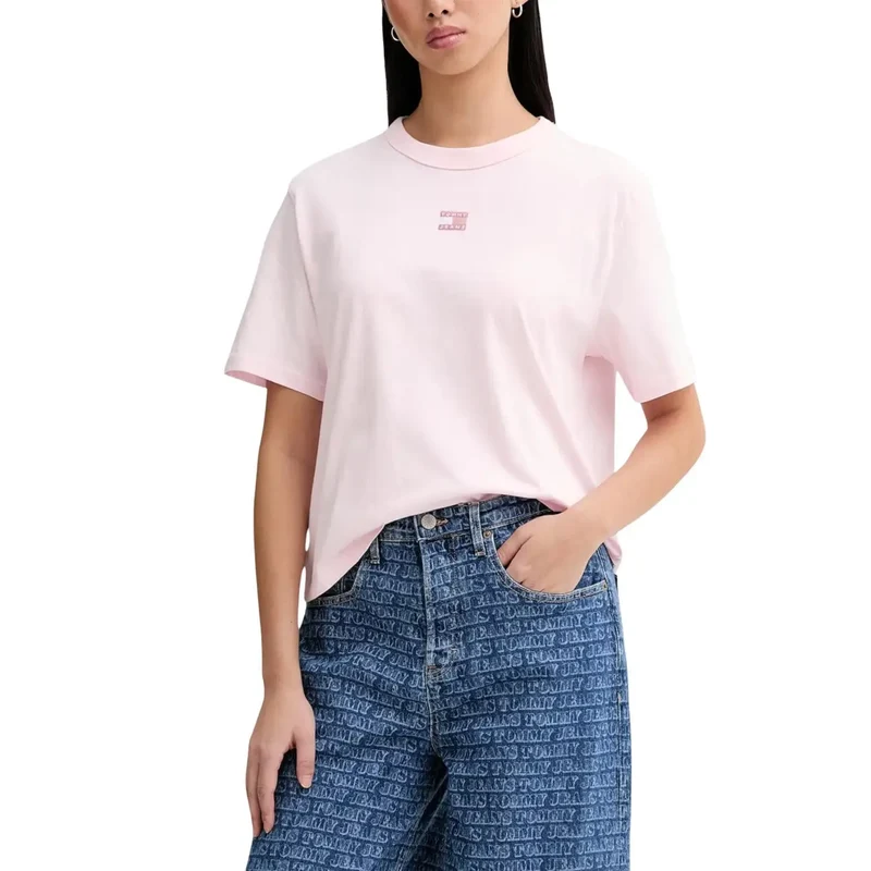 Tommy Hilfiger Jeans T-shirt en coton biologique bleu pour femme