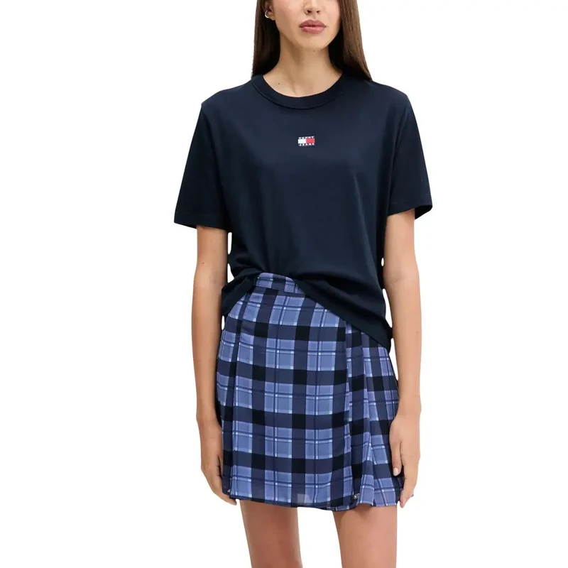 Tommy Hilfiger Jeans T-shirt en coton biologique bleu pour femme