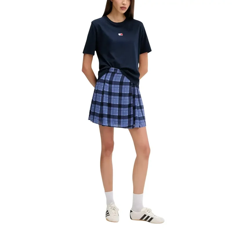 Tommy Hilfiger Jeans T-shirt en coton biologique bleu pour femme
