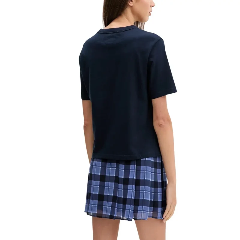 Tommy Hilfiger Jeans T-shirt en coton biologique bleu pour femme