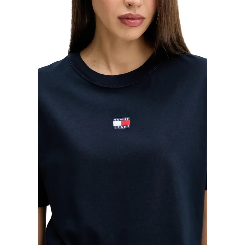Tommy Hilfiger Jeans T-shirt en coton biologique bleu pour femme
