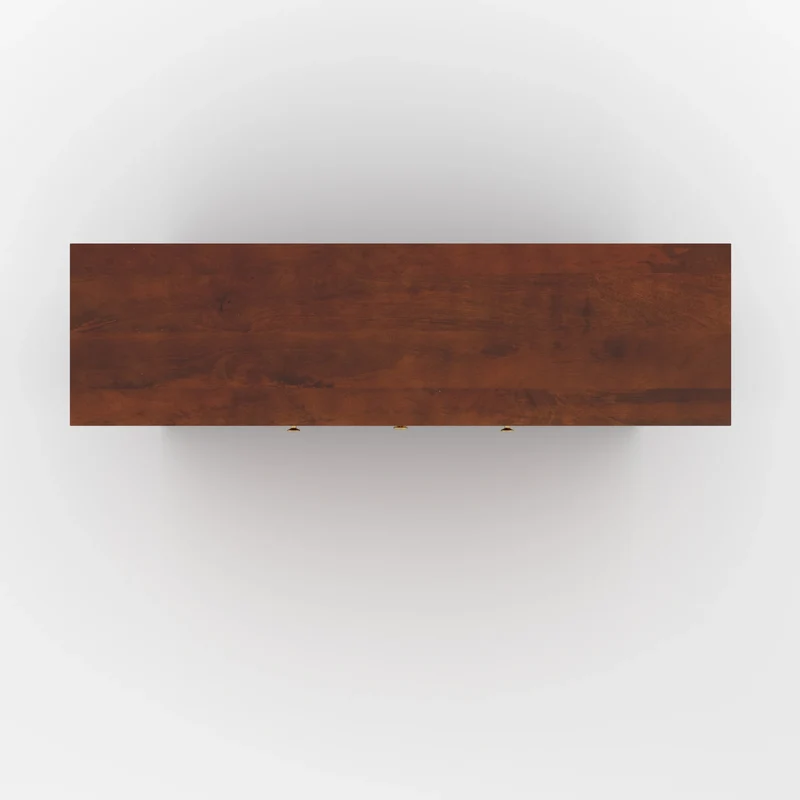 Buffet Lanka en bois de manguier et cannage