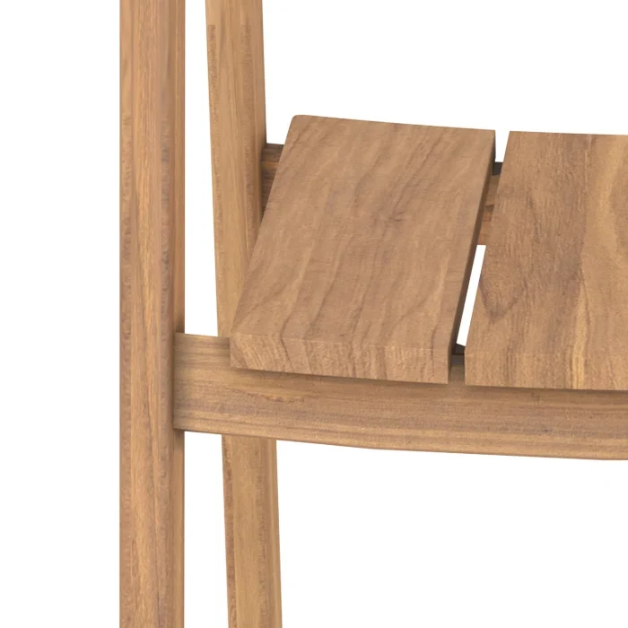 Table et chaises de jardin Bora en bois de teck recyclé, 8 personnes