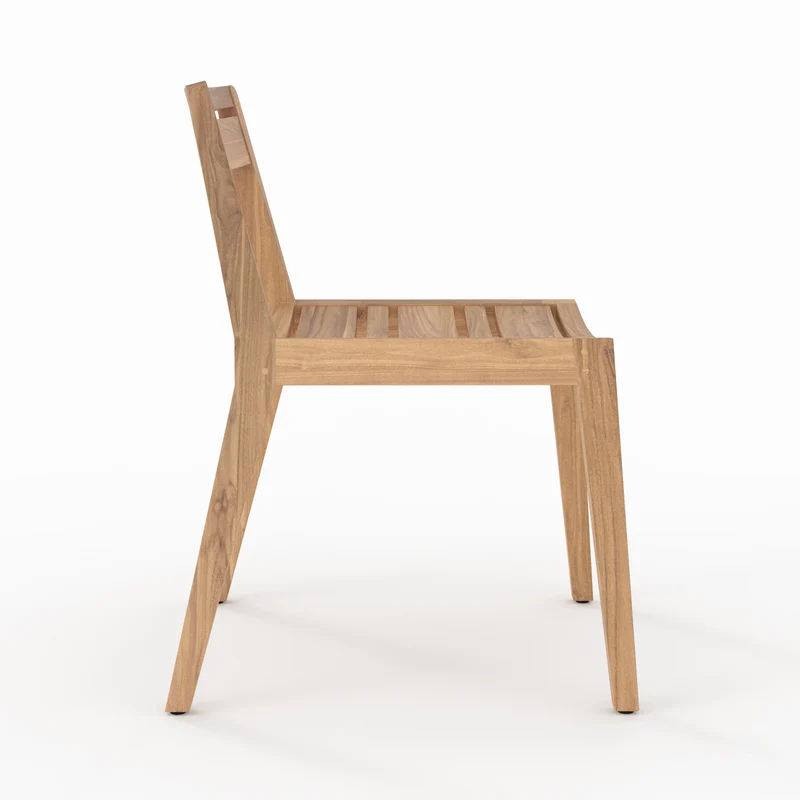 Table, bancs et chaises de jardin Nonza en bois de teck recyclé 10 personnes