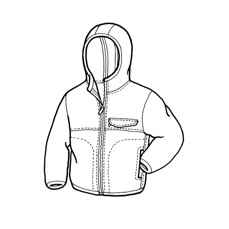 PATRON DE COUTURE PDF | Veste et gilet en polar pour enfant | The Green Pepper