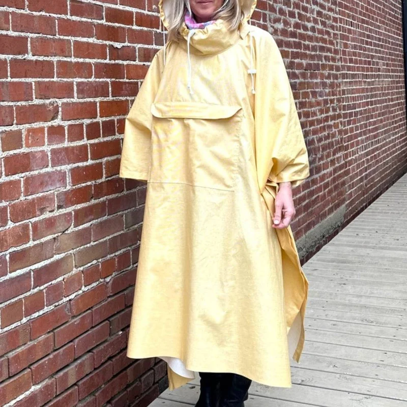 PATRON DE COUTURE PDF | Poncho de pluie pour adulte | The Green Pepper