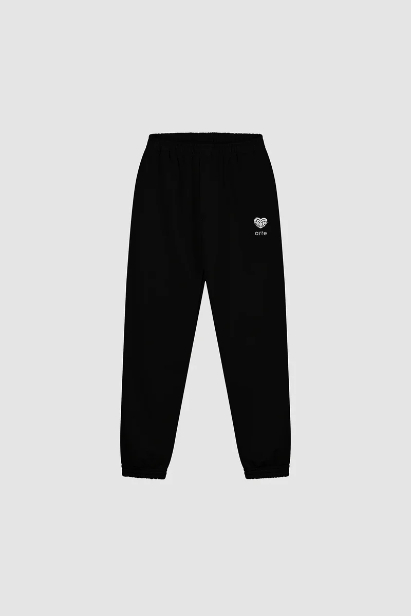 Pantalon de survêtement Heart Flower - Noir