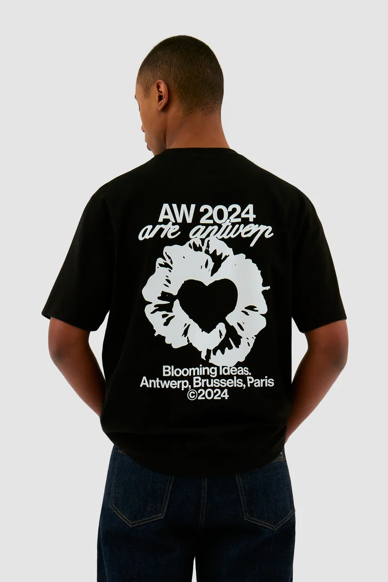 T-shirt Rose - Noir