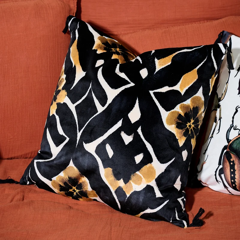 Coussin velours Prato