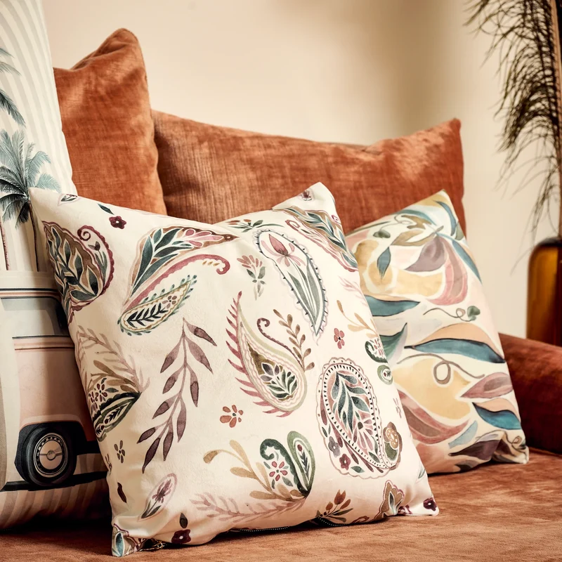 Coussin velours St Remy