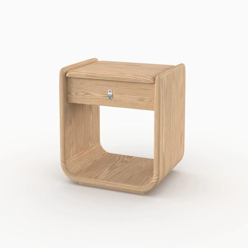 Table de chevet Eléa en placage chène