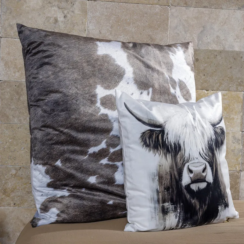 Coussin Velours Vache Andermatt