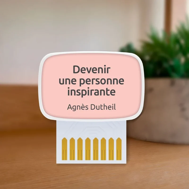 Carte de coaching "Devenir une personne inspirante"