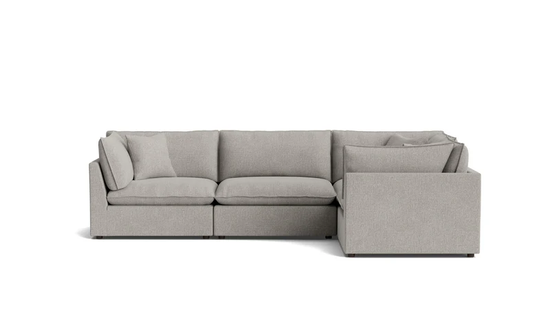 Chill Time 4-Piece Modular Sectional Closed, Heather