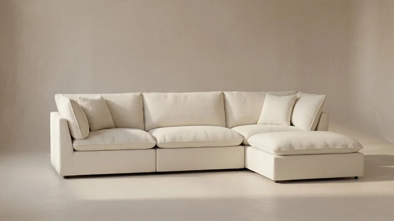 Chill Time 4-Piece Modular Sectional, Birch