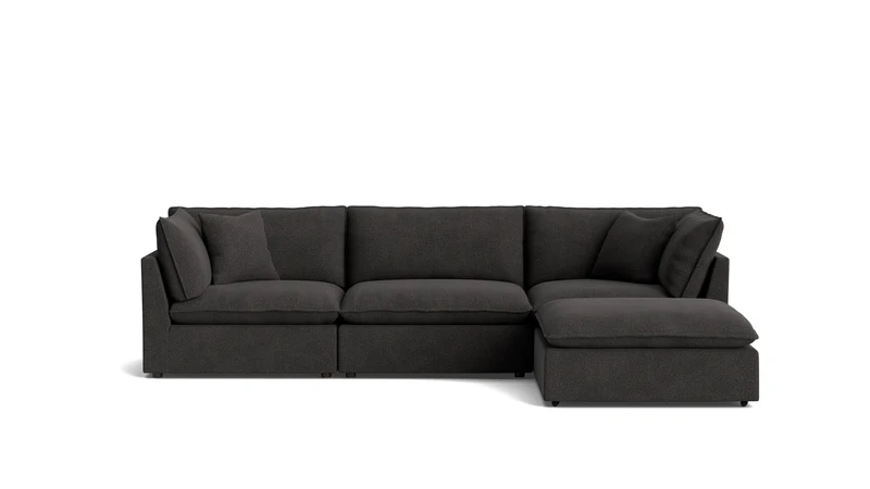Chill Time 4-Piece Modular Sectional, Dark Shadow
