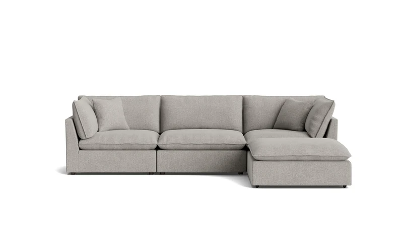 Chill Time 4-Piece Modular Sectional, Heather
