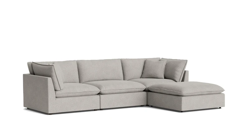 Chill Time 4-Piece Modular Sectional, Heather