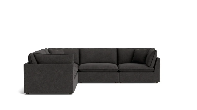 Chill Time 5-Piece Modular Sectional Closed, Dark Shadow