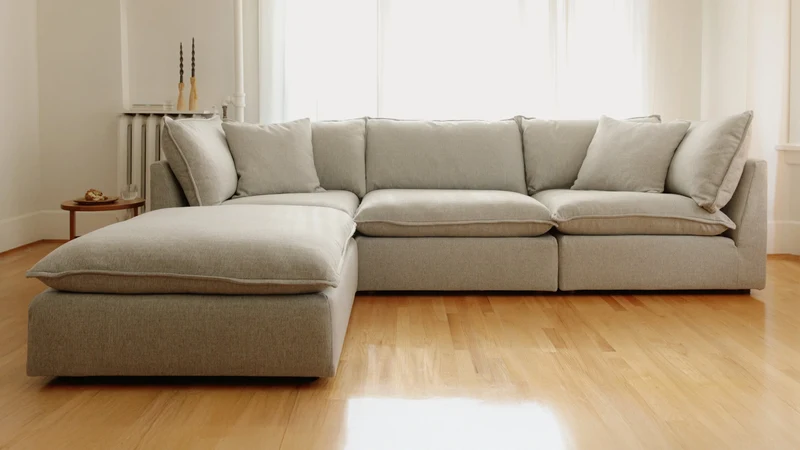 Chill Time 5-Piece Modular Sectional Closed, Heather