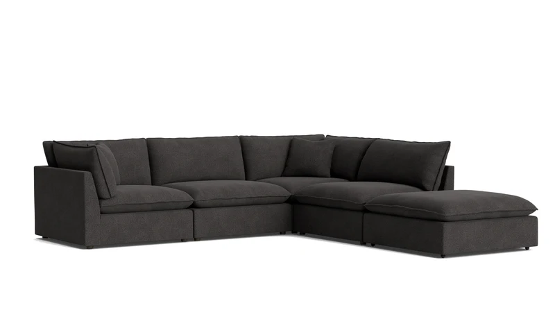 Chill Time 5-Piece Modular Sectional, Dark Shadow