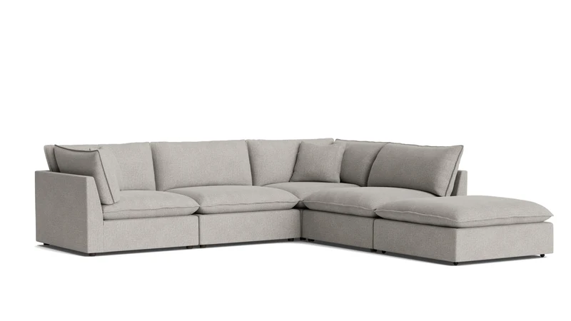 Chill Time 5-Piece Modular Sectional, Heather