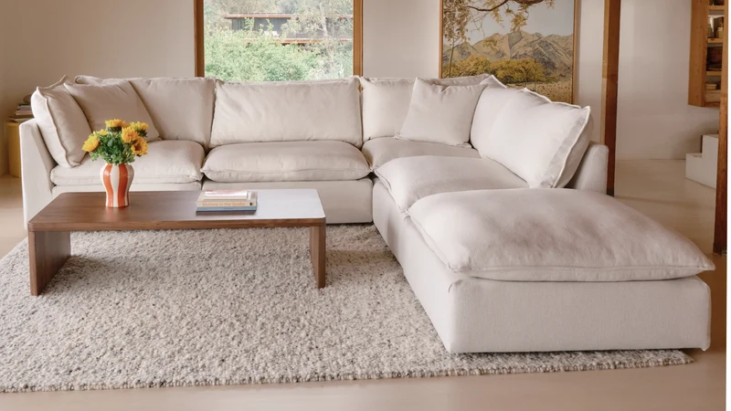 Chill Time 5-Piece Modular U-Shaped Sectional, Birch