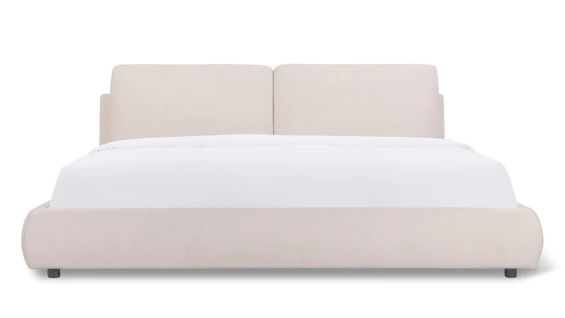 Cloud Bed With Storage, Queen, Latte