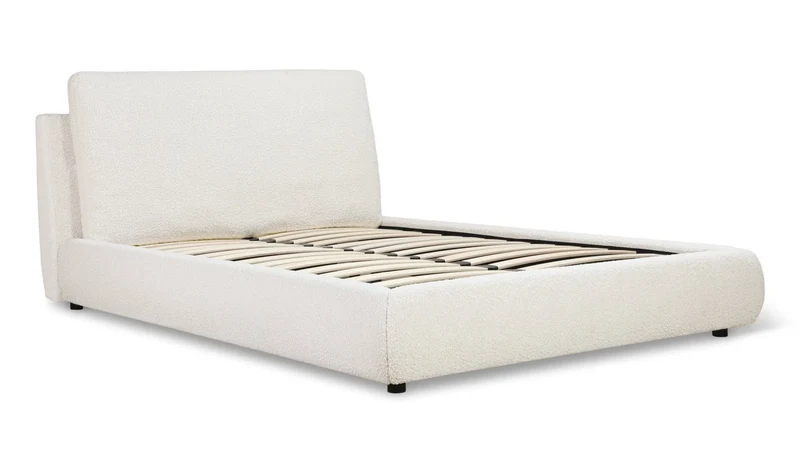 Cloud Bed, Full, Cream Boucle