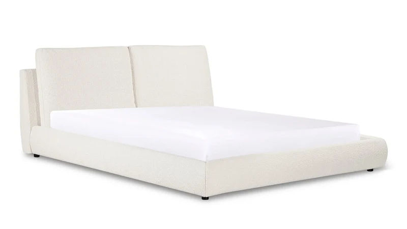 Cloud Bed, King, Cream Boucle