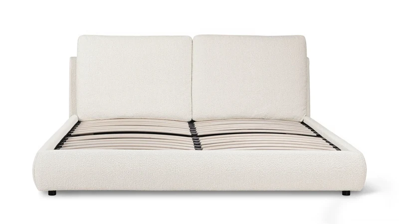 Cloud Bed, Queen, Cream Boucle