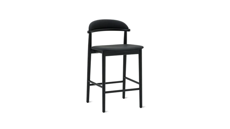 Count On Me Counter Stool, Black Oak, Black Seat