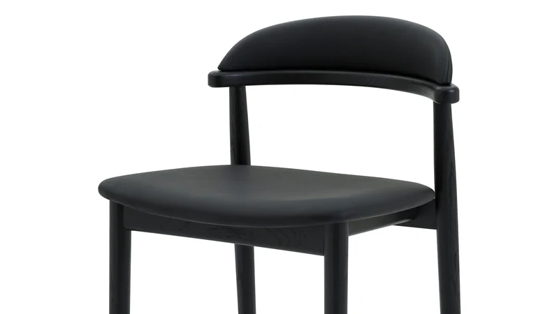 Count On Me Counter Stool, Black Oak, Black Seat