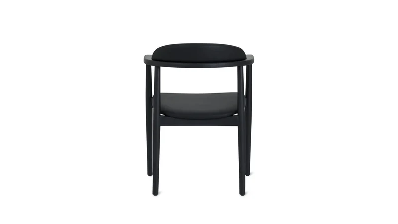 Count On Me Dining Chair, Black Oak, Black Seat