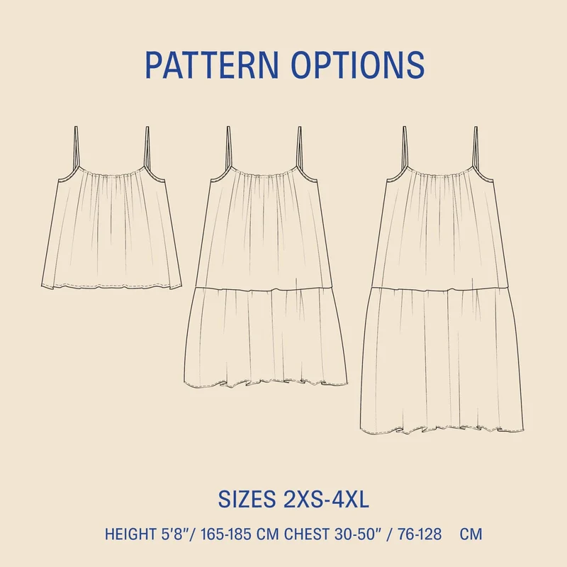 PATRON DE COUTURE PDF | Robe & Haut Skagen | Wardrobe by Me