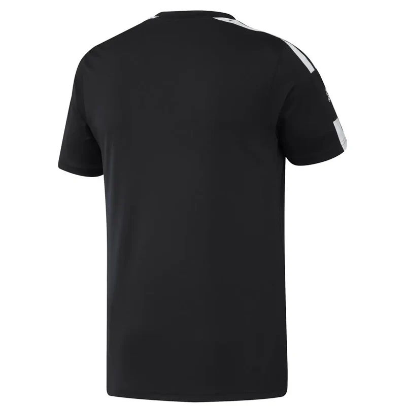 Adidas T Shirt noir avec rayures blanches