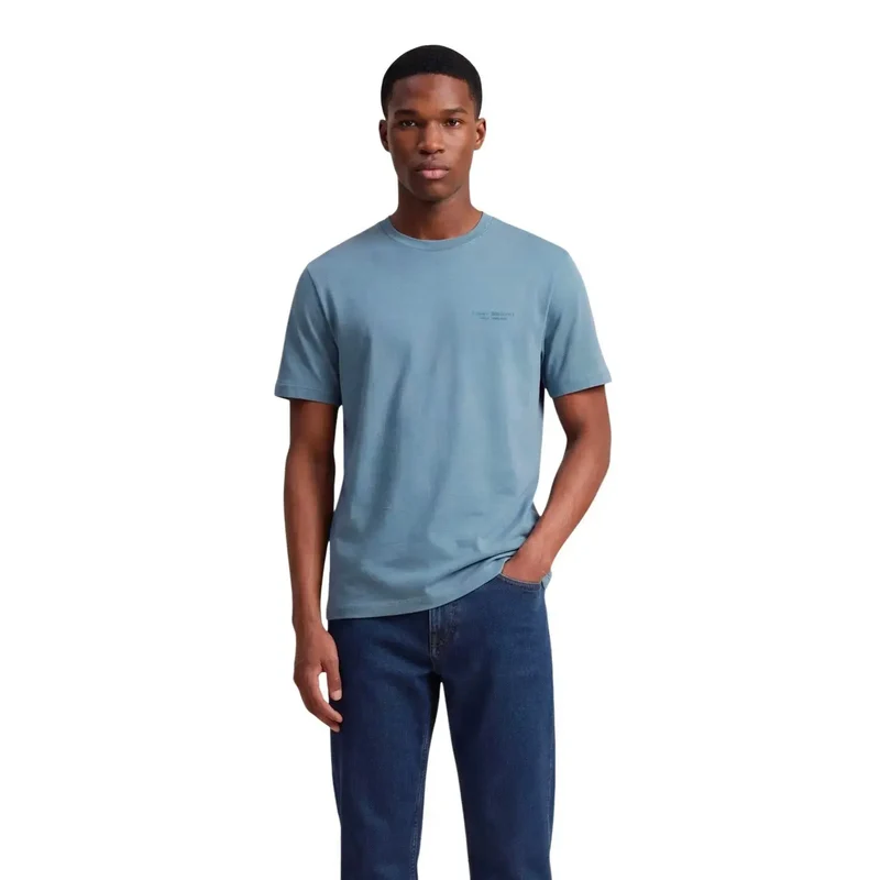 T-shirt col ras du cou sarcelle pour hommes