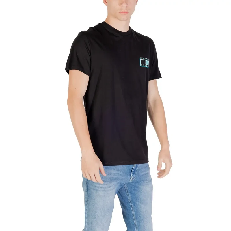 Tommy Hilfiger - T-shirt noir avec logo carré