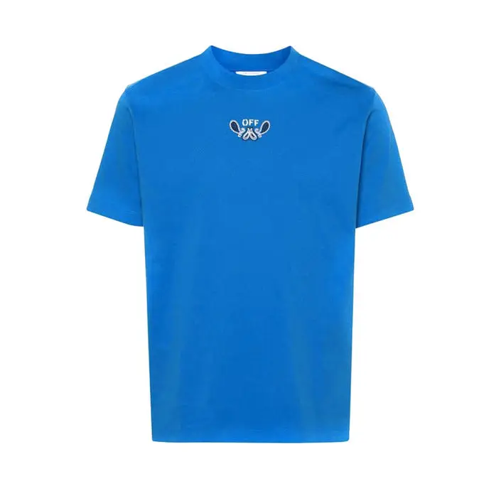 T-shirt bleu à manches courtes de Off-white