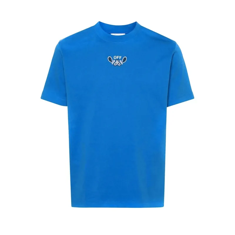 T-shirt bleu à manches courtes de Off-white